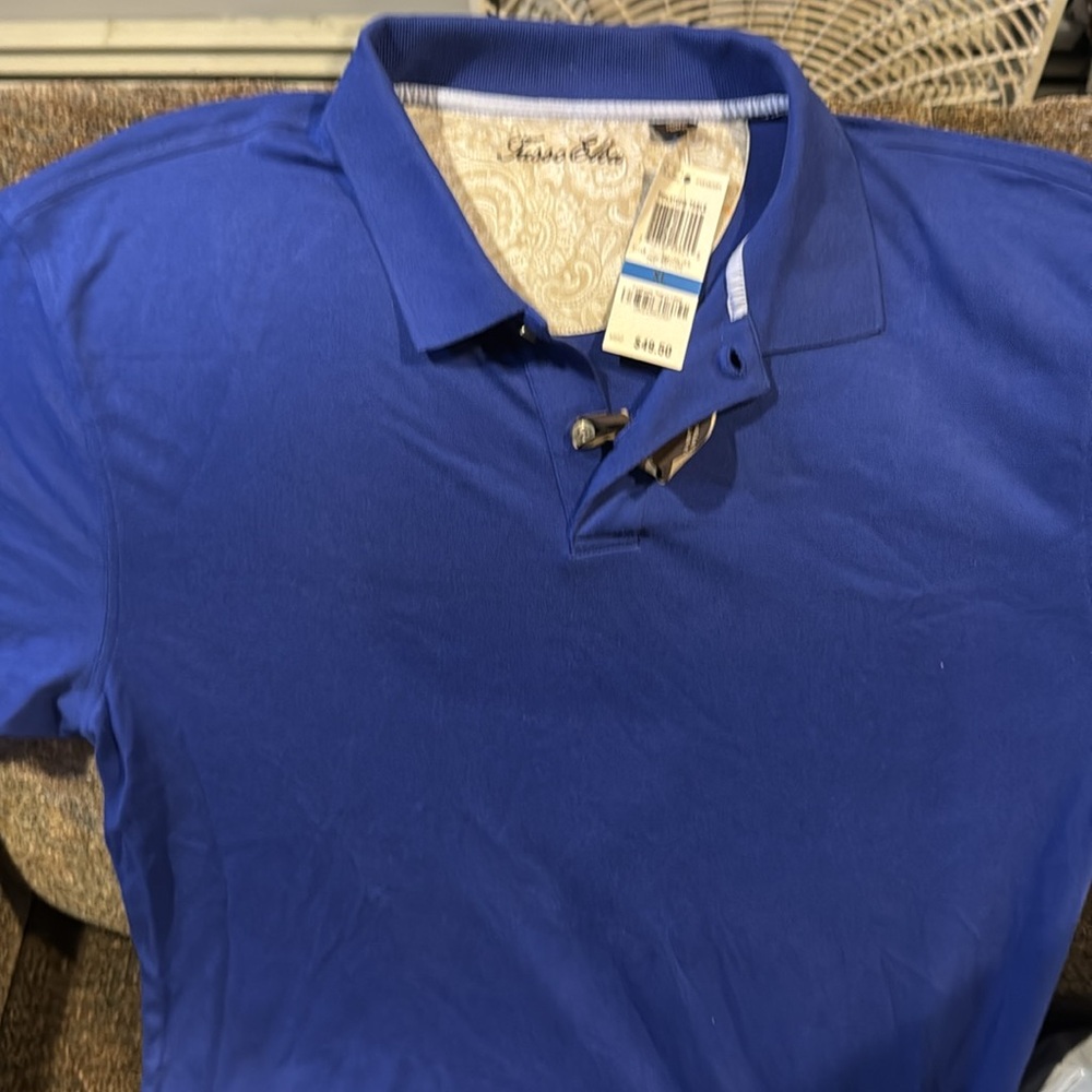 Men’s polo brand new Tasso Elba with tags size XL